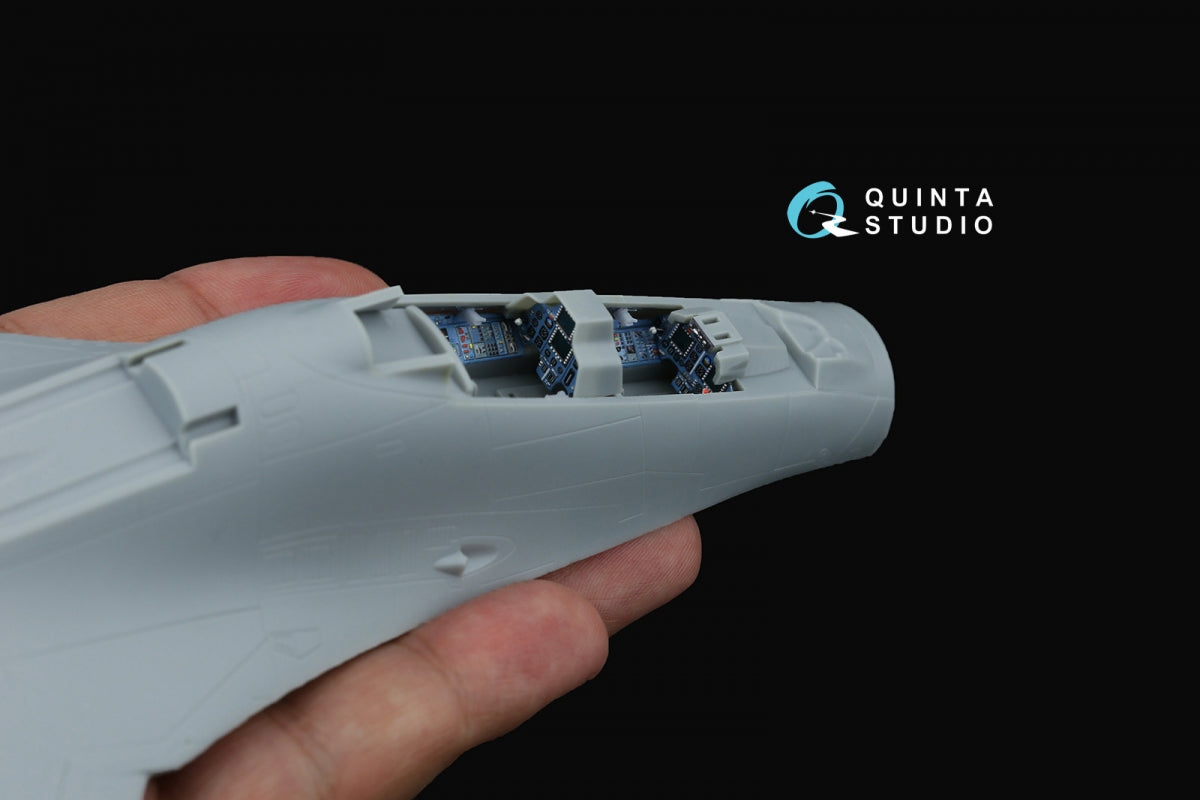 Intérieur imprimé en 3D et coloré sur papier décalcomanie (Trumpeter) pour Su-30MKK de Quinta Studio QD+72177 (avec pièce en résine imprimée en 3D) à l&amp;#39;échelle 1/72 – imagen 12