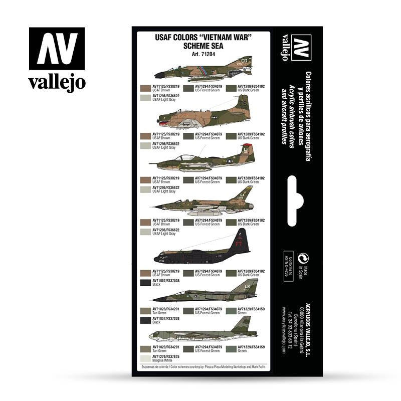 Vallejo 71204 Air War Color Series - USAF colors “Vietnam War” Scheme SEA (South East Asia) – Bild 2