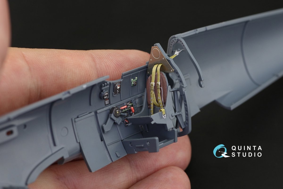 Intérieur du Spitfire Mk.V imprimé en 3D et coloré sur papier décalcomanie Quinta Studio QD48189 (pour kit Eduard) 1/48  – immagine 3