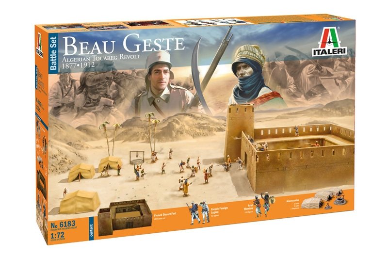 Italeri 6183 BEAU GESTE : Révolte touarègue algérienne - SET DE COMBAT (1/72)