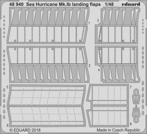 Volets d&amp;#39;atterrissage Eduard 48940 Sea Hurricane Mk. Ib AIRFIX 1/48