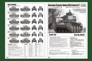 Hobby Boss 80136 Panzer allemand Kpfw.38(t) Ausf.E/F – image 2