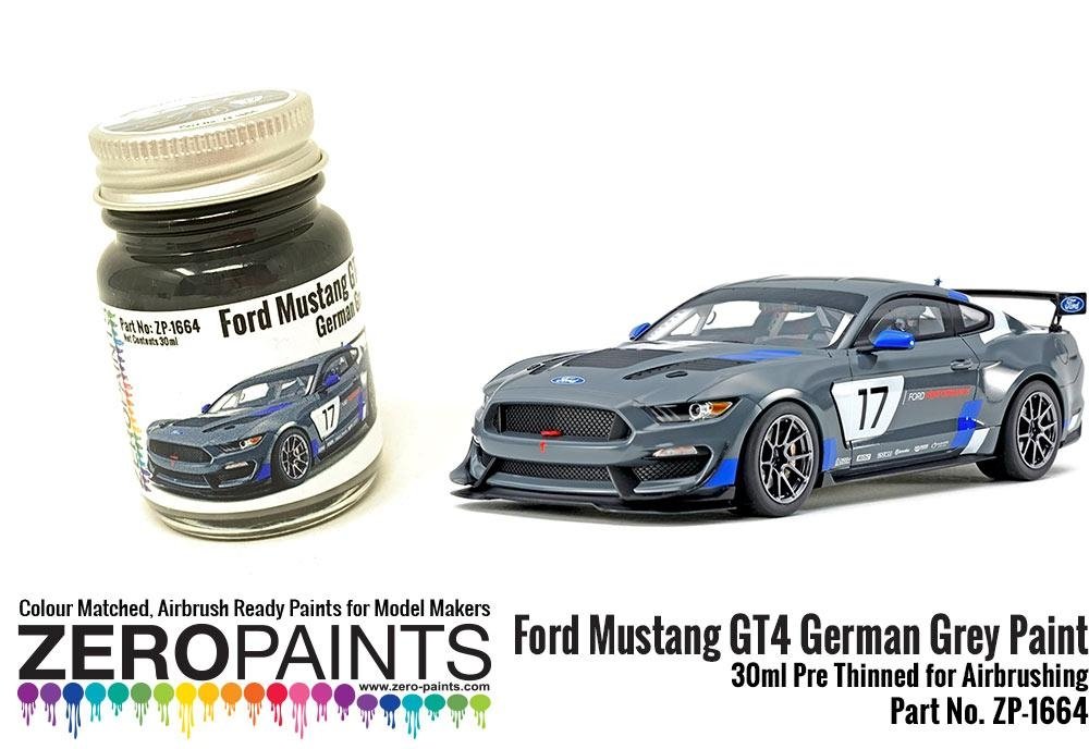 Peinture Zero Paints 1664 Ford Mustang GT4 Gris Allemand 30 ml