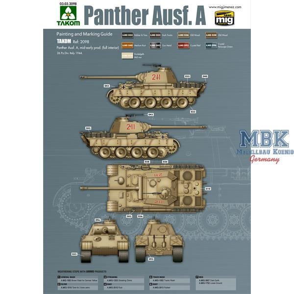Das Werk DW35010 Panther Ausf.A version précoce/milieu 1/35 – image 4