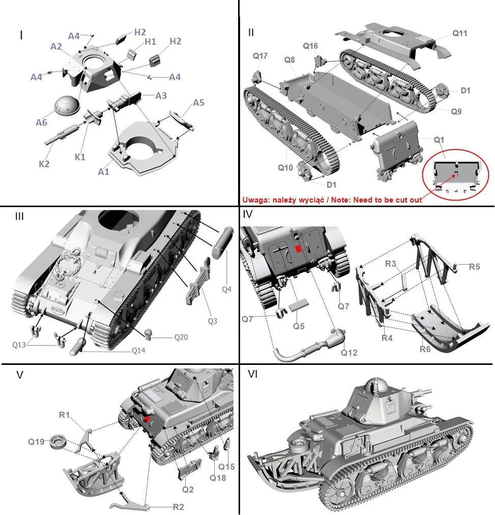 First To Fight PL107 Renault R39 With 37mm SA38 Cannon With &amp;#39;Tail&amp;#39; 1/72 – zdjęcie 2
