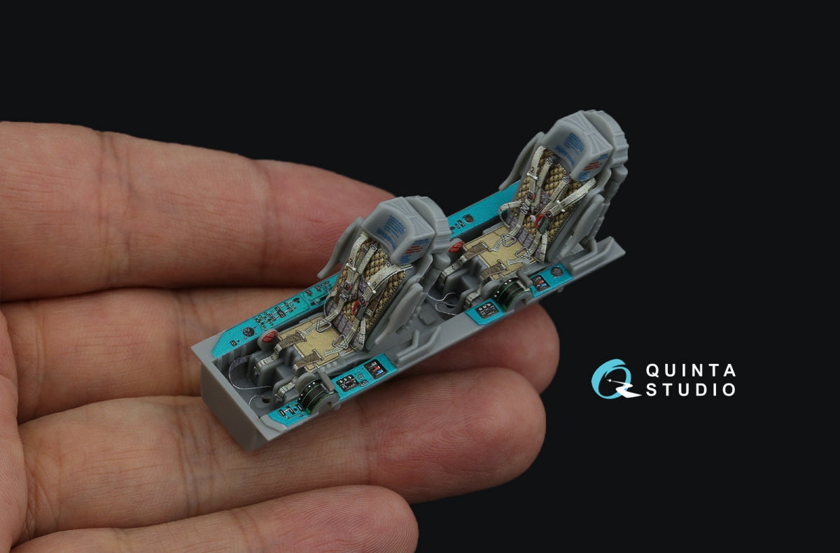 Intérieur coloré imprimé en 3D sur papier décalcomanie Quinta Studio QD48447 MiG-21UM (Trumpeter) 1/48  – immagine 13