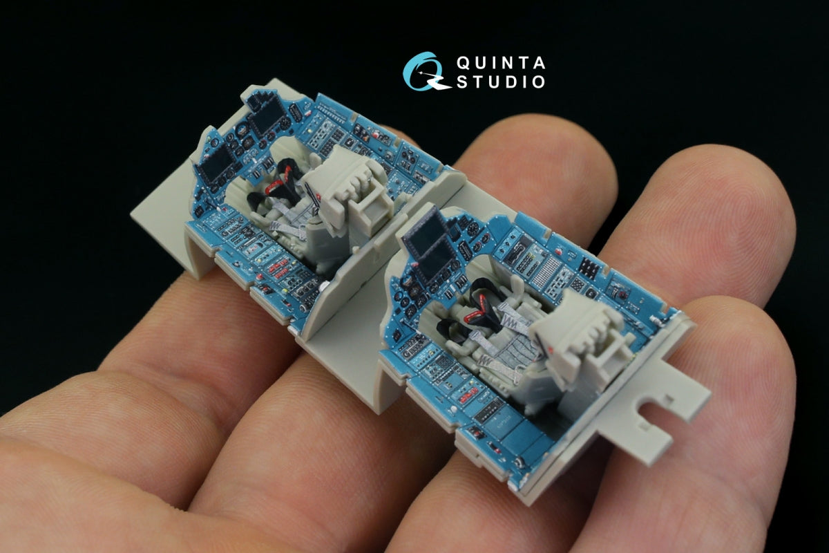 Intérieur imprimé en 3D et coloré sur papier décalcomanie Quinta Studio QD48212 Su-30MKK (KittyHawk) 1/48 – image 12