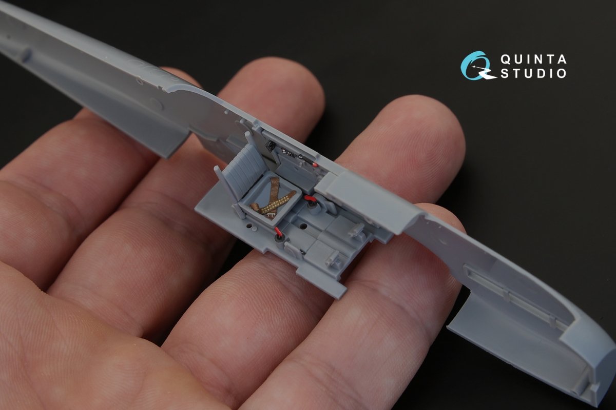 Intérieur imprimé en 3D et coloré sur papier décalcomanie Quinta Studio QD48140 Ki-61-I (pour maquette Hasegawa) 1/48 – image 3