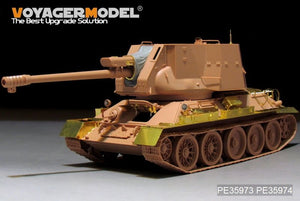 Maquette Voyager PE35973 T-34/122 SPG égyptien de base pour RFM 5013 1/35 – immagine 3