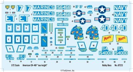 Hobby Boss 87223 CH-46E Seaknight 1/72 – Bild 3