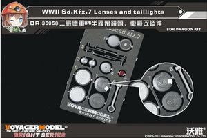 Lentilles et feux arrière Voyager Model BR35058 WWII Sd.Kfz.7 pour Dragon 1/35