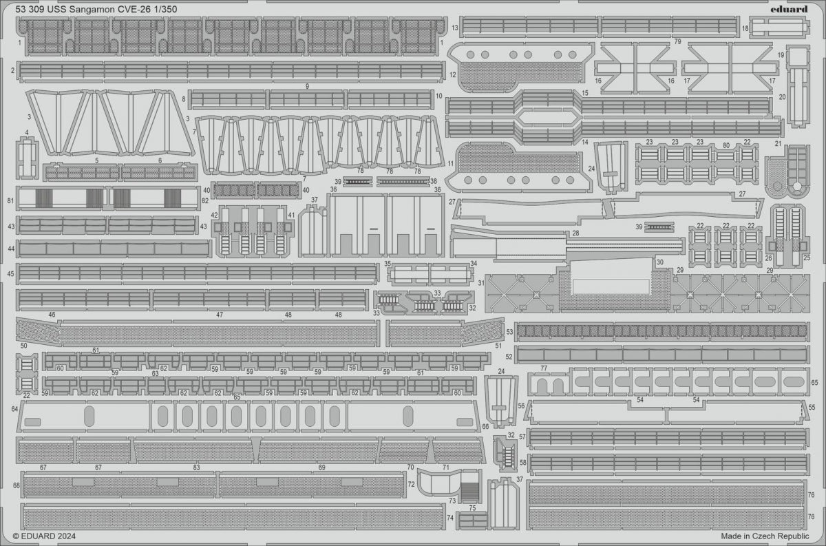 Eduard BIG5373 USS Sangamon CVE-26 TRUMPETER 1/350 – Bild 3