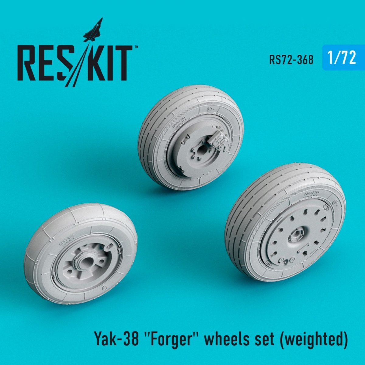 RESKIT RS72-0368 JEU DE ROUES YAK-38 « FORGER » (LESTÉ) 1/72