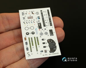 Intérieur imprimé en 3D et coloré sur papier décalcomanie pour le Yak-1B (fin de production) de Quinta Studio QD48004 (compatible avec tous les kits) à l&amp;#39;échelle 1/48.  – image 3