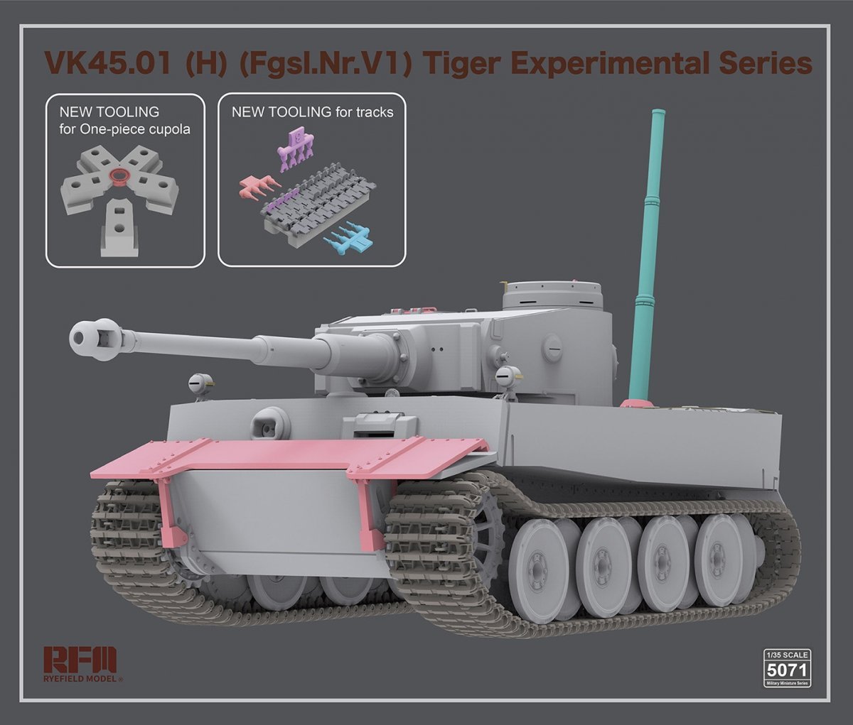 Modèle Rye Field 5071 VK45.01(H) (Fgsl.Nr.V1) Série expérimentale Tiger 1/35 – Bild 2