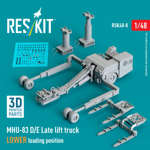 RESKIT RSK48-0008 MHU-83 D/E Chariot élévateur tardif, position de chargement inférieure (kit de modèle imprimé en 3D) 1/48 – immagine 3