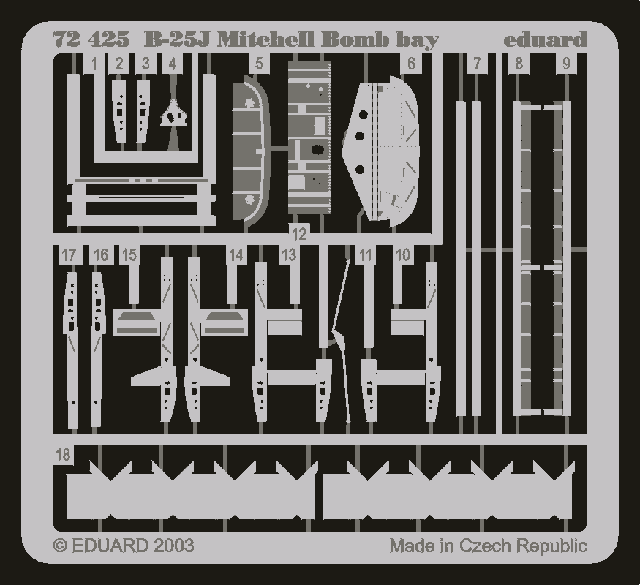Eduard BIG7201 B-25J 1/72 HASEGAWA – Bild 4
