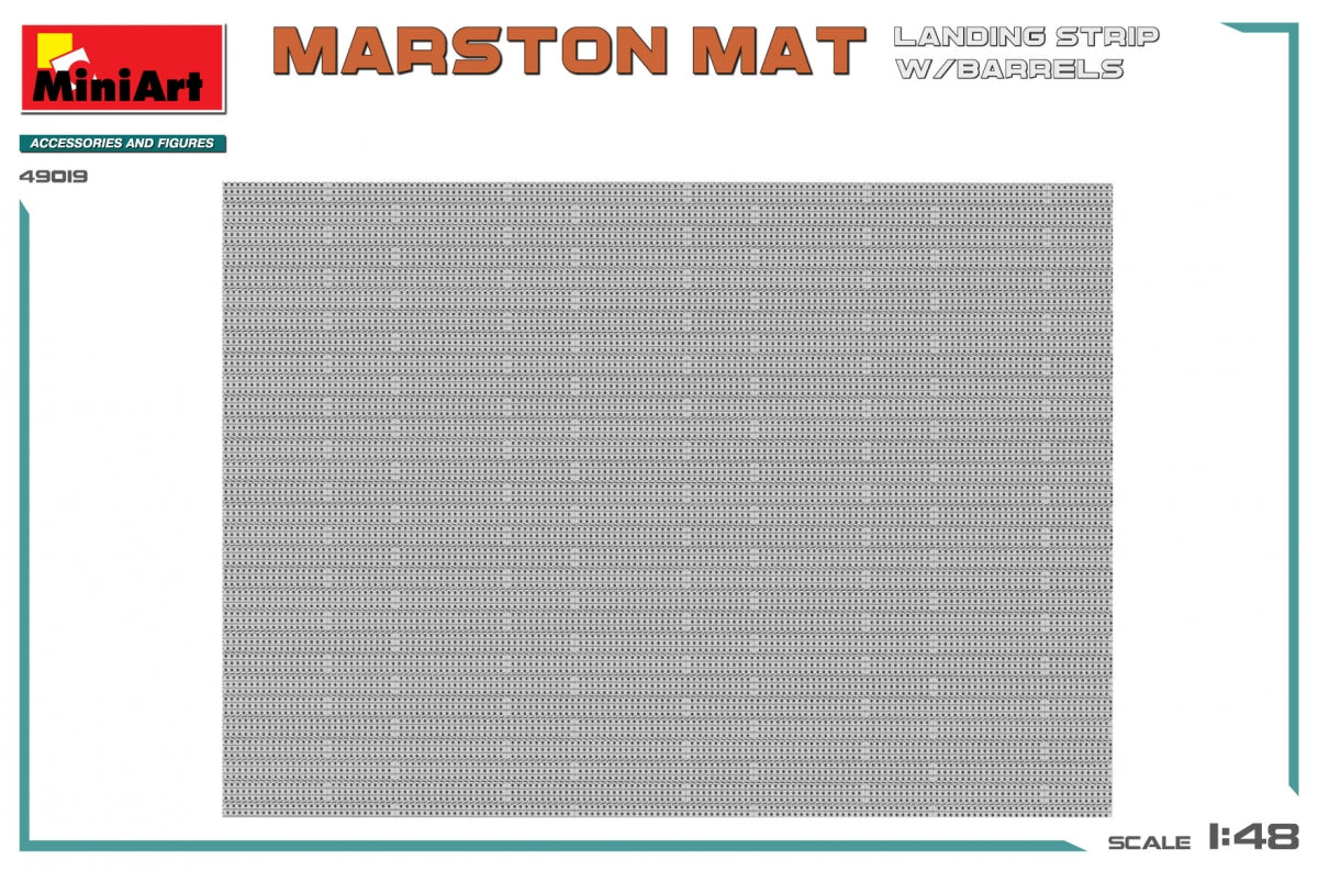 MiniArt 49019 PISTE D&amp;#39;ATTERRISSAGE MARSTON MAT avec BARILS 1/48 – immagine 4