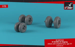 Armory Models AW72342 Roues Osprey V-22/MV-22 avec pneus lestés type « b » 1/72 – image 3