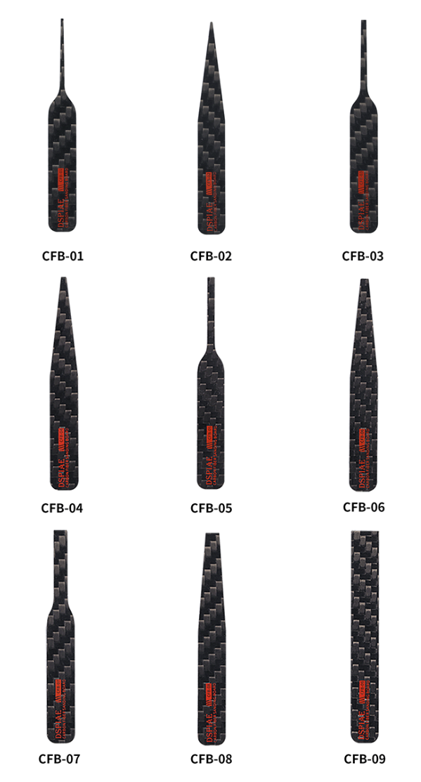Ensemble de plaques de polissage en fibre de carbone DSPIAE CFB-S02 – image 3