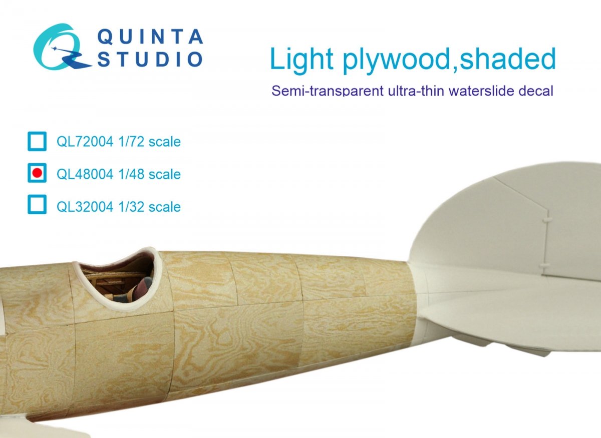 Contreplaqué léger Quinta Studio QL48004, teinte 1/48