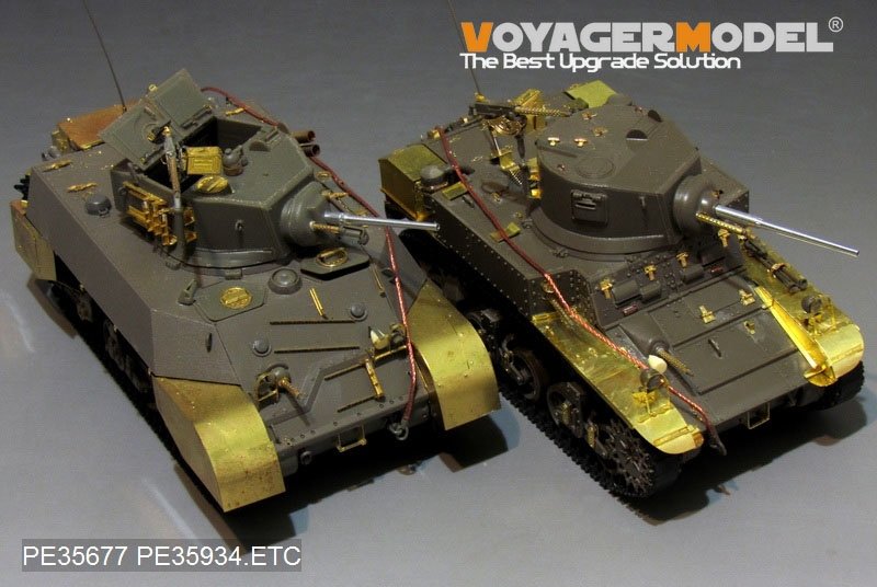 Maquette Voyager PE35934, char léger américain M3 Stuart de la Seconde Guerre mondiale (modèle de base) pour Tamiya 35360 au 1/35 – image 18