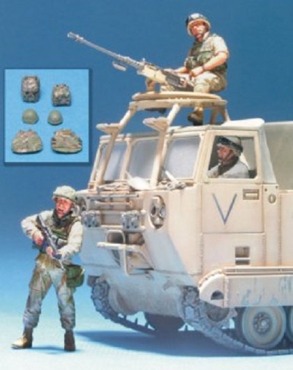 Hobby Fan HF563 Opération Liberté irakienne - Équipage de char - 3 figurines
