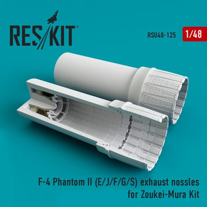 RESKIT RSU48-0125 Embouts d&amp;#39;échappement F-4 E/J/F/G/S Phantom II pour maquette Zoukei-Mura au 1/48