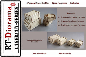RT-Diorama 35550 Coffret de caisses en bois n° 1 1/35