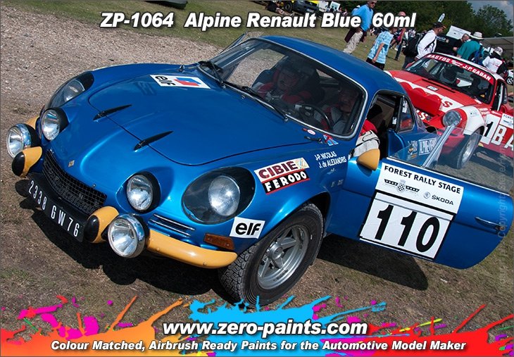 Peinture Zero Paints ZP-1064 Bleu Alpine Renault A110 60 ml – image 2