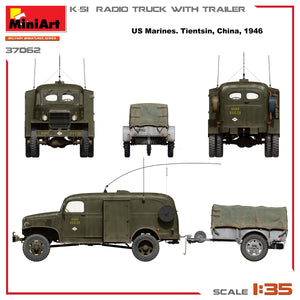 Miniart 37062 K-51 CAMION RADIO AVEC REMORQUE 1/35 – image 3