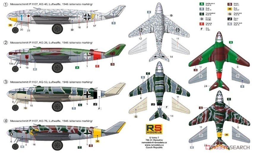 RS Models 92259 Me P.1107/II Aufklärer 1/72 – image 7