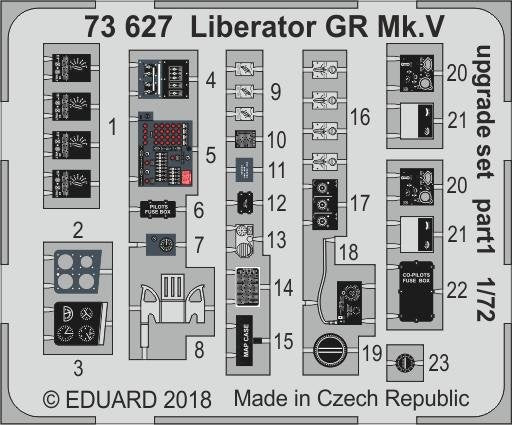 Kit de mise à niveau Eduard 73627 Liberator GR Mk.V EDUARD 1/72