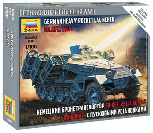 Lance-roquettes lourd allemand Zvezda 6243 SD.KFZ.251/1 1/100