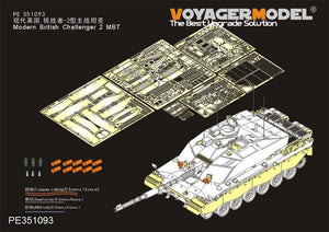 Kit de mise à niveau Voyager Model PE351093 pour char de combat principal britannique Challenger 2 moderne (pour RFM 5062) à l&amp;#39;échelle 1/35