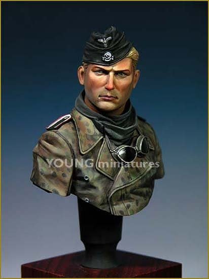 Young Miniatures YM1806 Équipage de Panzer SS Seconde Guerre mondiale 1/10