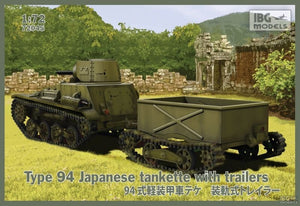 IBG 72045 Type 94 Tankette japonaise avec remorques (2 remorques) (1/72)