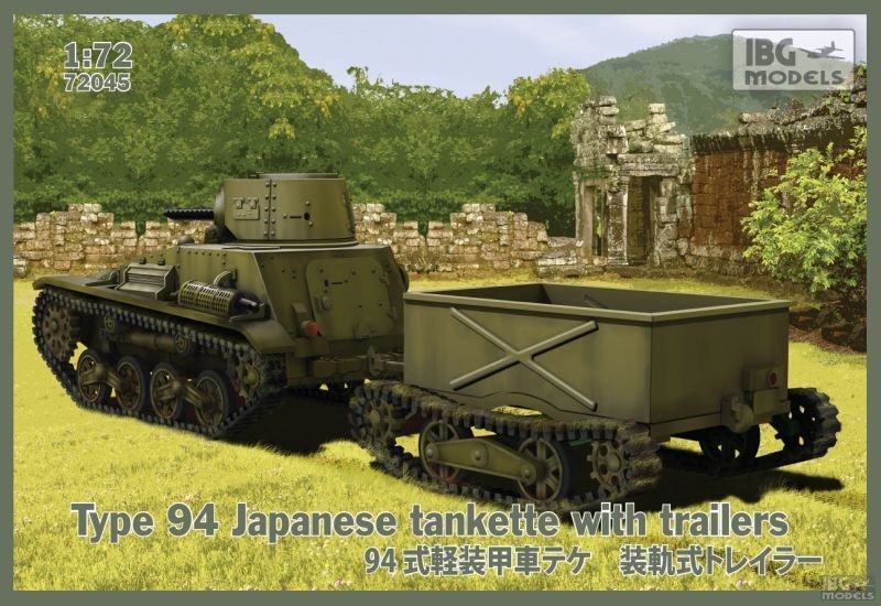 IBG 72045 Type 94 Tankette japonaise avec remorques (2 remorques) (1/72)