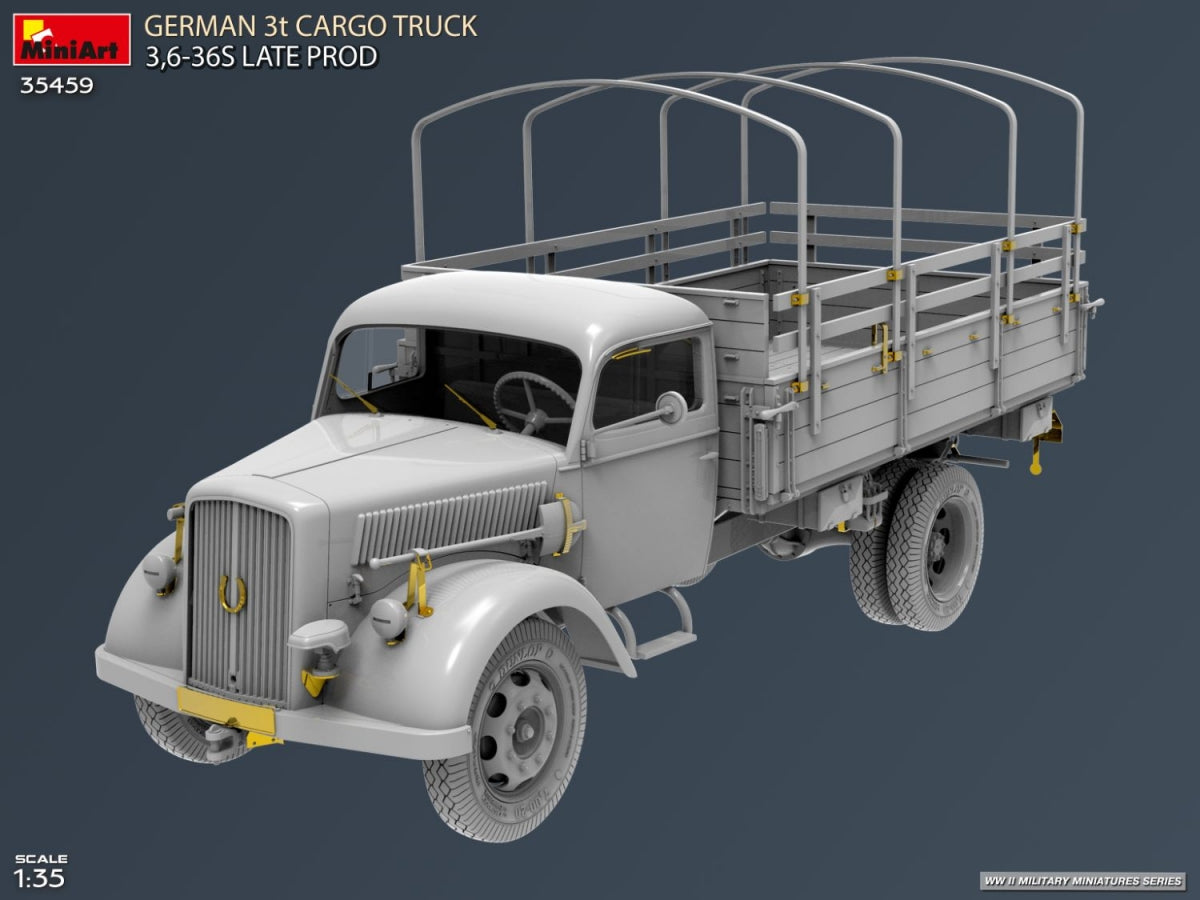 MiniArt 35459 Camion cargo allemand 3 tonnes, production tardive, échelle 1/35 – imagen 4