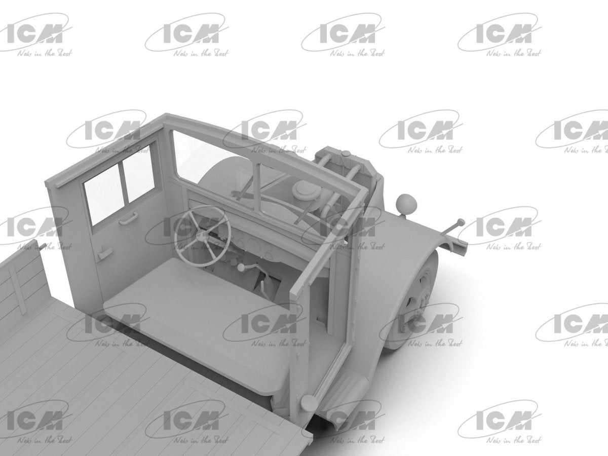 ICM 35409 V3000S Einheitsfahrerhaus Camion allemand de la Seconde Guerre mondiale 1/35  – Bild 6