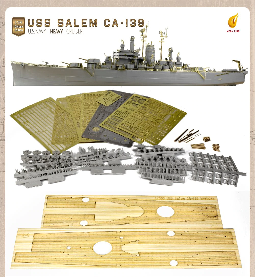 Kit de détail Very Fire VF350022 USS Salem CA-139 pour VF350919 au 1/350 – image 2