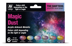 Vallejo 77090 Eccentric The Shifters, coffret de 6 peintures 17 ml - Poudre Magique – immagine 2