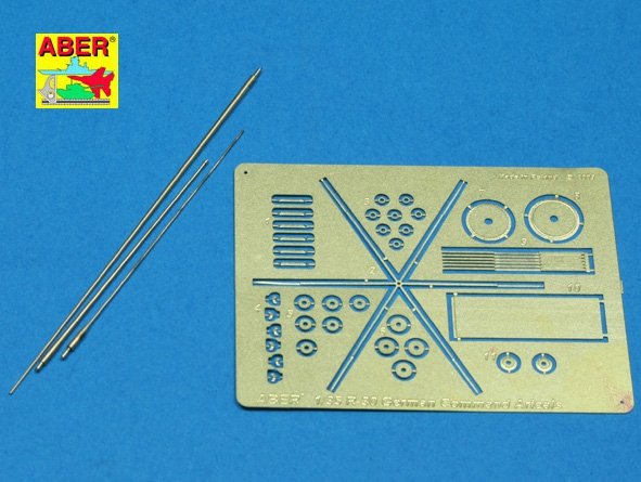 Antennes allemandes Aber R-30 de 2 m, 1,8 m et 1,4 m pour chars de commandement (1/35)