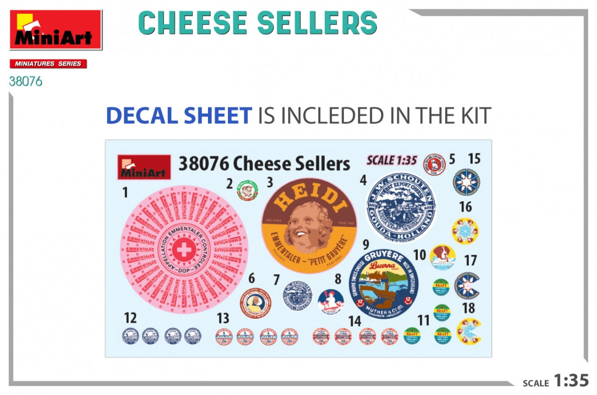 MiniArt 38076 VENDEURS DE FROMAGE 1/35 – image 2