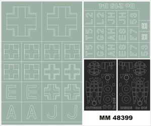 Montex MM48399 Pour 215B-4 ICM 48241 1/48