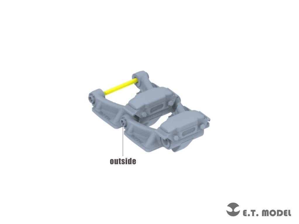 ET Modèle P35-066 Seconde Guerre mondiale allemand Sd.kfz.250/Sd.kfz.10 Pignons et maillons de chenille (imprimés en 3D) 1/35 – image 3