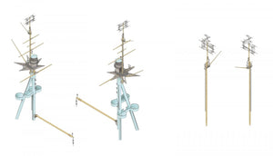 MK1 Design MS-20014 HMS RODNEY MAST&amp;amp;RADAR SET 1/200 – immagine 7