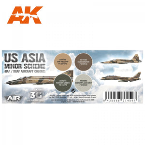 AK Interactive AK11751 Schéma US ASIA MINOR (Couleurs des avions IIAF/IRIAF) 4 x 17 ml – immagine 2