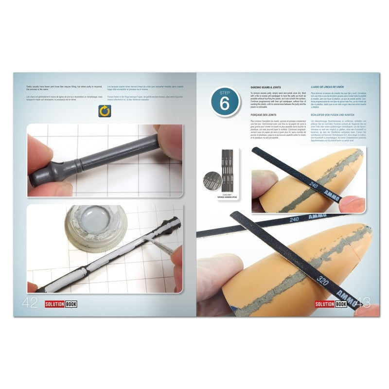AMMO of Mig Jimenez 6605 SOLUTION BOOK 29 - BEGINNERS: How to Assemble Scale Models (Multilingual)