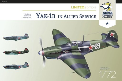 Arma Hobby 70029 Yakovlev Yak-1b en service allié 1/72
